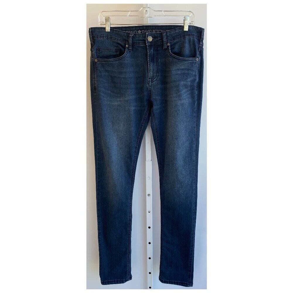 Buffalo David Bitton Mens Max-X Skinny Stretch Slim Distressed Jeans 32 X 32